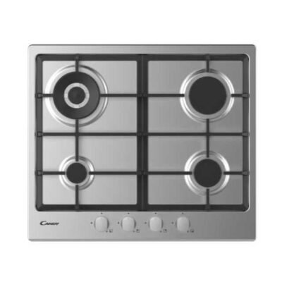 PLAQUE DE CUISSON CANDY A GAZ 4 FEUX INOX 60CM  CHG6BR4WX