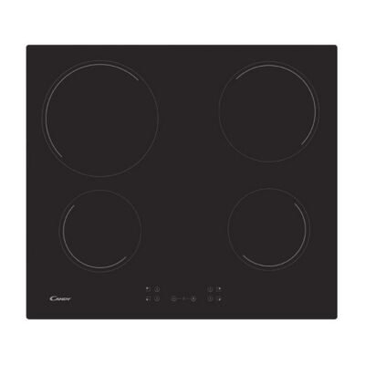 CH64CCB/PLAQUE DE CUISSON CANDY ELECTRIQUE 4 FOYERS VERRE 60CM